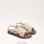 jp Sam Edelman 子供たち ガスサンダル 象牙 4NFV0P1035 履物