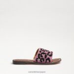 jp Sam Edelman 子供たち ガンナースライドサンダル ピンクマルチ 4NFV0P1019 履物 - Image 2