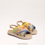 jp Sam Edelman 子供たち ケイデンサンダル ナチュラル/イエロー 4NFV0P1033 履物