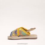 jp Sam Edelman 子供たち ケイデンサンダル ナチュラル/イエロー 4NFV0P1033 履物 - Image 4