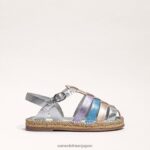 jp Sam Edelman 子供たち コラサンダル ソフトシルバー/ローズゴールド 4NFV0P1040 履物 - Image 2