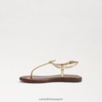 jp Sam Edelman 子供たち ジジ トング サンダル アンバーゴールド 4NFV0P959 履物 - Image 4