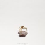 jp Sam Edelman 子供たち ジジ トング サンダル アンバーゴールド 4NFV0P959 履物 - Image 5