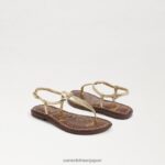 jp Sam Edelman 子供たち ジジ トング サンダル アンバーゴールド 4NFV0P959 履物 - Image 7