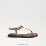 jp Sam Edelman 子供たち ジジ トング サンダル アーモンドの特許 4NFV0P962 履物 - Image 2