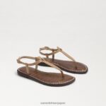 jp Sam Edelman 子供たち ジジ トング サンダル アーモンドの特許 4NFV0P962 履物