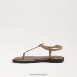 jp Sam Edelman 子供たち ジジ トング サンダル アーモンドの特許 4NFV0P962 履物 - Image 4