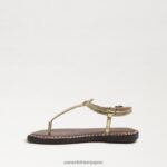 jp Sam Edelman 子供たち ジジ トング サンダル ゴールドボアメタリック 4NFV0P936 履物 - Image 4