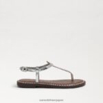 jp Sam Edelman 子供たち ジジ トング サンダル ライラック/シルバーグリッター 4NFV0P960 履物 - Image 2