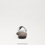 jp Sam Edelman 子供たち ジジ トング サンダル 明るい白い革 4NFV0P938 履物 - Image 5