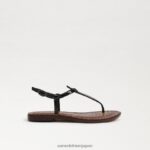 jp Sam Edelman 子供たち ジジ トング サンダル 黒 4NFV0P963 履物 - Image 2
