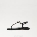 jp Sam Edelman 子供たち ジジ トング サンダル 黒 4NFV0P966 履物 - Image 4
