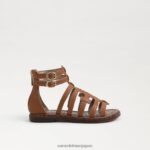 jp Sam Edelman 子供たち ジニーグラディエーターサンダル サドル 4NFV0P1029 履物 - Image 2