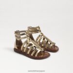 jp Sam Edelman 子供たち ジニーグラディエーターサンダル アンバーゴールド 4NFV0P1030 履物