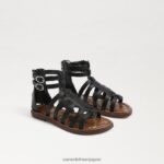 jp Sam Edelman 子供たち ジニーグラディエーターサンダル 黒 4NFV0P1031 履物