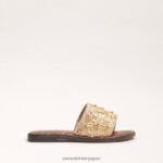 jp Sam Edelman 子供たち ジョバンナ スライド 金箔 4NFV0P1026 履物 - Image 2