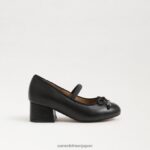jp Sam Edelman 子供たち タイラ メリージェーン ブロックヒール 黒 4NFV0P979 履物 - Image 2