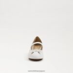 jp Sam Edelman 子供たち タイラ メリージェーン ブロックヒール 明るい白色 4NFV0P978 履物 - Image 3