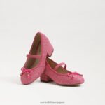jp Sam Edelman 子供たち タイラ メリージェーン ブロックヒール ピンクのバラ 4NFV0P977 履物 - Image 7
