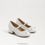 jp Sam Edelman 子供たち タイラ メリージェーン ブロックヒール 明るい白色 4NFV0P978 履物