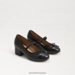 jp Sam Edelman 子供たち タイラ メリージェーン ブロックヒール 黒 4NFV0P979 履物