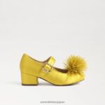 jp Sam Edelman 子供たち タリア ブロック ヒール メリー ジェーン 黄土 4NFV0P1045 履物 - Image 2