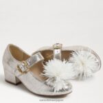 jp Sam Edelman 子供たち タリア ブロック ヒール メリー ジェーン ソフトシルバー 4NFV0P1047 履物 - Image 7