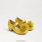 jp Sam Edelman 子供たち タリア ブロック ヒール メリー ジェーン 黄土 4NFV0P1045 履物
