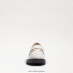jp Sam Edelman 子供たち タリーローファー 明るい白のボックスレザー 4NFV0P921 履物 - Image 3