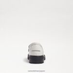 jp Sam Edelman 子供たち タリーローファー 明るい白のボックスレザー 4NFV0P921 履物 - Image 5