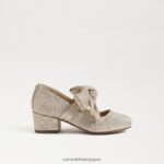 jp Sam Edelman 子供たち テディブロックヒール メリージェーン 金箔 4NFV0P934 履物 - Image 2