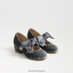 jp Sam Edelman 子供たち テディブロックヒール メリージェーン スモーキーブルー 4NFV0P933 履物