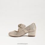 jp Sam Edelman 子供たち テディブロックヒール メリージェーン 金箔 4NFV0P934 履物 - Image 4