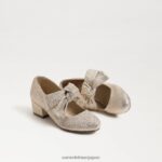 jp Sam Edelman 子供たち テディブロックヒール メリージェーン 金箔 4NFV0P934 履物 - Image 7