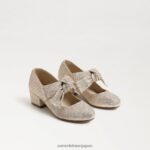 jp Sam Edelman 子供たち テディブロックヒール メリージェーン 金箔 4NFV0P934 履物