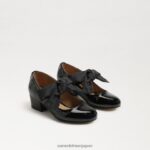 jp Sam Edelman 子供たち テディブロックヒール メリージェーン ブラックパテント 4NFV0P935 履物