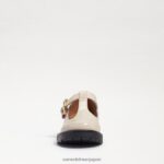 jp Sam Edelman 子供たち テーラーラグソールローファー モダンなアイボリーボックスレザー 4NFV0P928 履物 - Image 3
