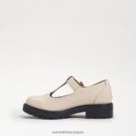 jp Sam Edelman 子供たち テーラーラグソールローファー モダンなアイボリーボックスレザー 4NFV0P928 履物 - Image 4