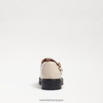 jp Sam Edelman 子供たち テーラーラグソールローファー モダンなアイボリーボックスレザー 4NFV0P928 履物 - Image 5