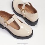 jp Sam Edelman 子供たち テーラーラグソールローファー モダンなアイボリーボックスレザー 4NFV0P928 履物 - Image 7