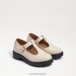 jp Sam Edelman 子供たち テーラーラグソールローファー モダンなアイボリーボックスレザー 4NFV0P928 履物