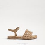 jp Sam Edelman 子供たち ヒイラギのサンダル ナチュラルリネン 4NFV0P1049 履物 - Image 2