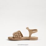 jp Sam Edelman 子供たち ヒイラギのサンダル ナチュラルリネン 4NFV0P1049 履物 - Image 4