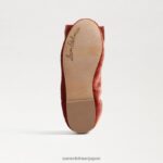 jp Sam Edelman 子供たち ファラ バレエ フラット キャニオンオレンジベルベット 4NFV0P1058 履物 - Image 6