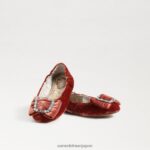 jp Sam Edelman 子供たち ファラ バレエ フラット キャニオンオレンジベルベット 4NFV0P1058 履物 - Image 7