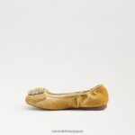 jp Sam Edelman 子供たち ファラ バレエ フラット サフランベルベット 4NFV0P1056 履物 - Image 4