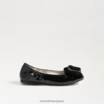 jp Sam Edelman 子供たち ファラ バレエ フラット ブラックベルベット 4NFV0P1055 履物 - Image 2