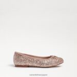 jp Sam Edelman 子供たち フェリシア バレエ フラット シャンパングリッター 4NFV0P981 履物 - Image 2