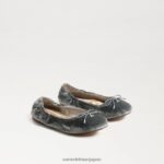 jp Sam Edelman 子供たち フェリシア バレエ フラット スモーキーブルーベルベット 4NFV0P982 履物