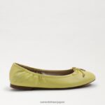 jp Sam Edelman 子供たち フェリシア バレエ フラット バターイエローの革 4NFV0P992 履物 - Image 2